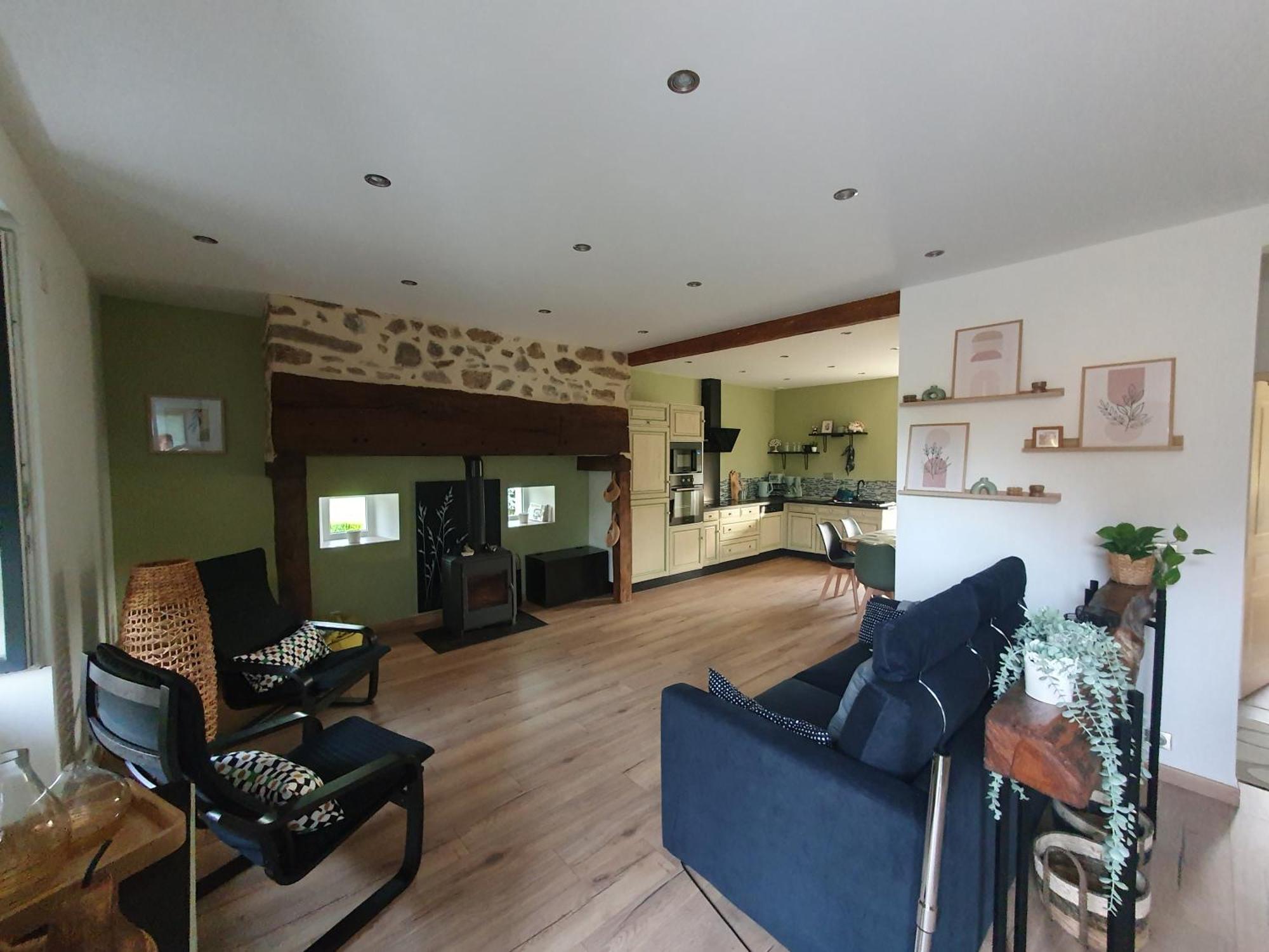 Maison Dans Ancien Corps De Ferme 4 A 6 Personnes Saint-Clement  外观 照片